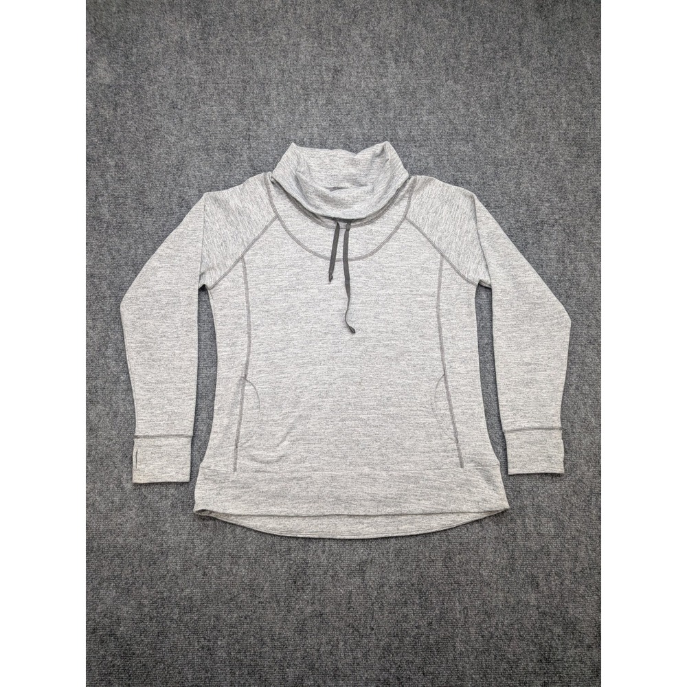 Kuhl Lea Pullover Women's XL Gray Heather Funnel Neck Sweatshirt Outdoorsy‎ Hike